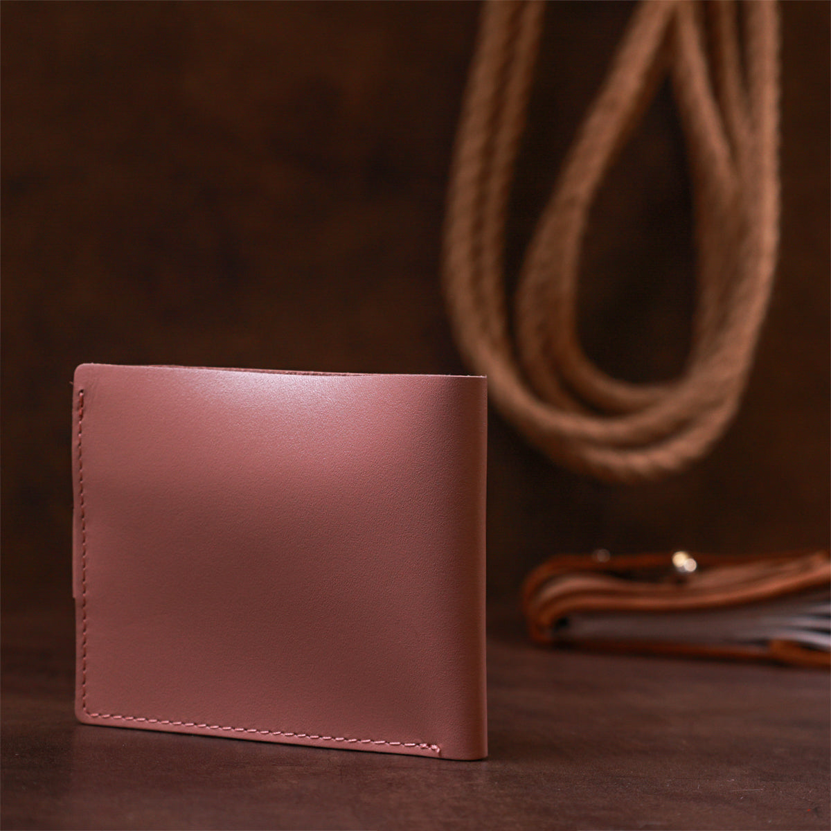 Horizontal Women's Wallet SHVIGEL 16446 Pink Genuine Leather Made in Ukraine