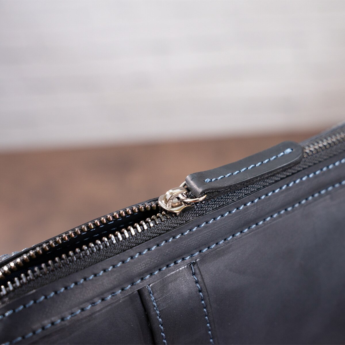 Men's Leather Bag SHVIGEL 11098 Black Natural Leather Made in Ukraine
