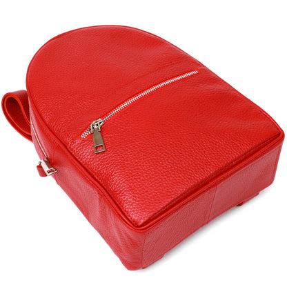 City Women's Backpack SHVIGEL 16301 Red Genuine Leather Classic Design