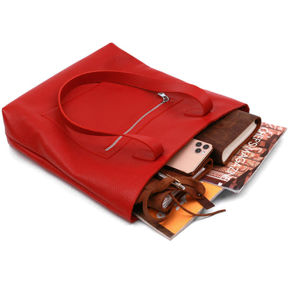 Leather Women's Bag SHVIGEL 16355 Red, Made in Ukraine, Genuine Leather Material